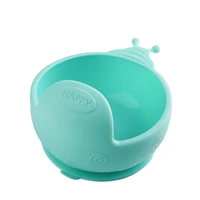 unbreakable suction bowl cartoon snail tableware dishwasher microwave safe lightweight snack baby bowl with handle