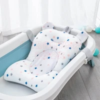 baby shower bath tub pad non slip bathtub mat newborn safety nursing security bath support soft comfort body cushion mat pillow