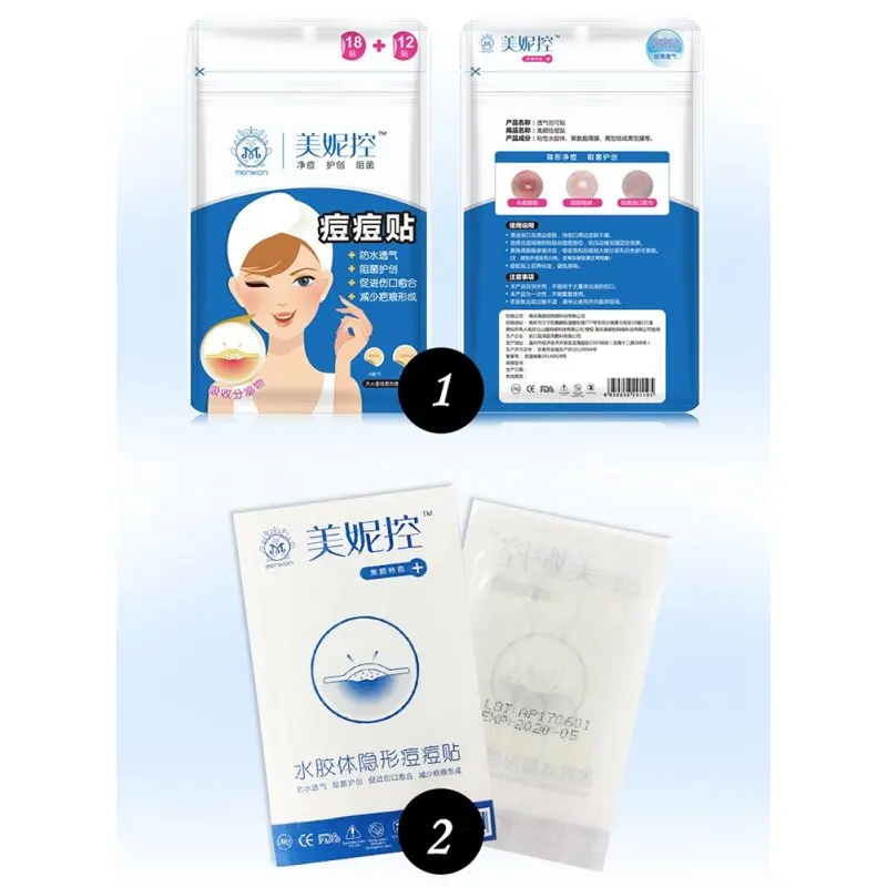 30 шт. патчи для ухода за кожей лица от веснушек и прыщей |