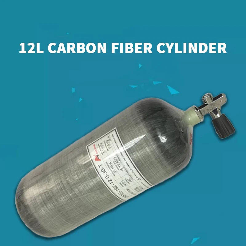 AC3120 New Updated Inflatable Scuba Tank High Quality 12L 4500PSI 30Mpa Wrapped Carbon Fiber Cylinder Drop Shipping Acecare