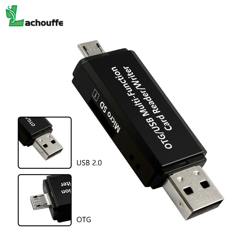 Micro USB OTG 2 в 1 0 адаптер SD кард-ридер для Android Phone Tablet PC memery карты считывающее