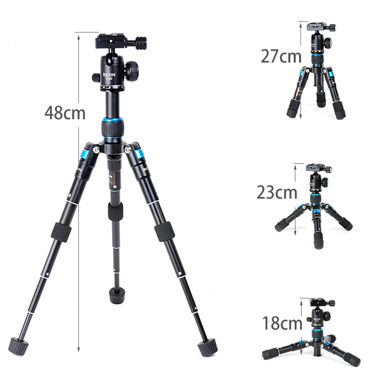 Профессиональный штатив для камеры 18 48 см из алюминиевого сплава с универсальной