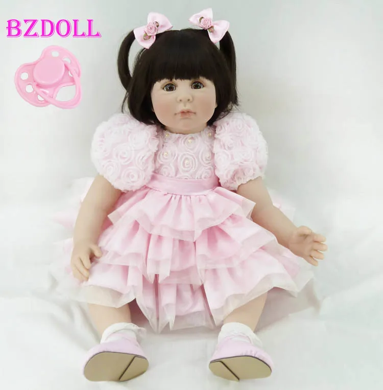 Силиконовая Реалистичная кукла Реборн 60 см 24 дюйма|doll toys|real doll toysilicone reborn |