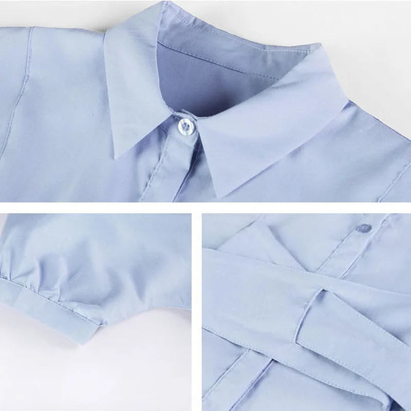 

Short Sleeve Dress Women Summer Newest A-line Simple Solid Empire All Match Elegant Vintage Korean Style Leisure Stylish Design