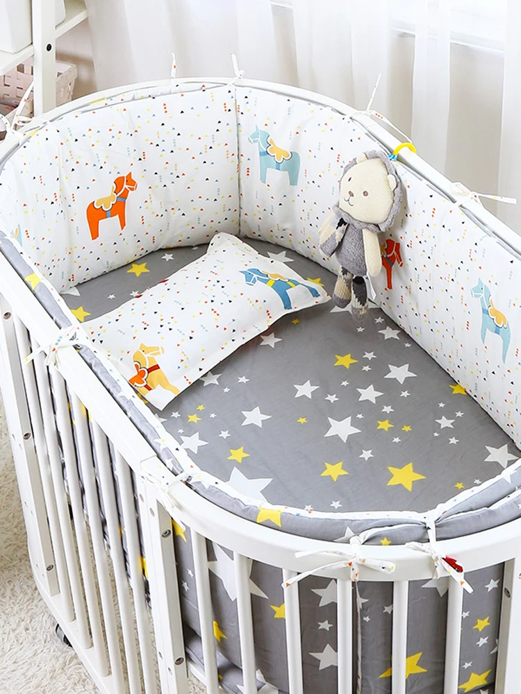 5 шт./компл. комплект детского постельного белья с мультяшным рисунком Овальный