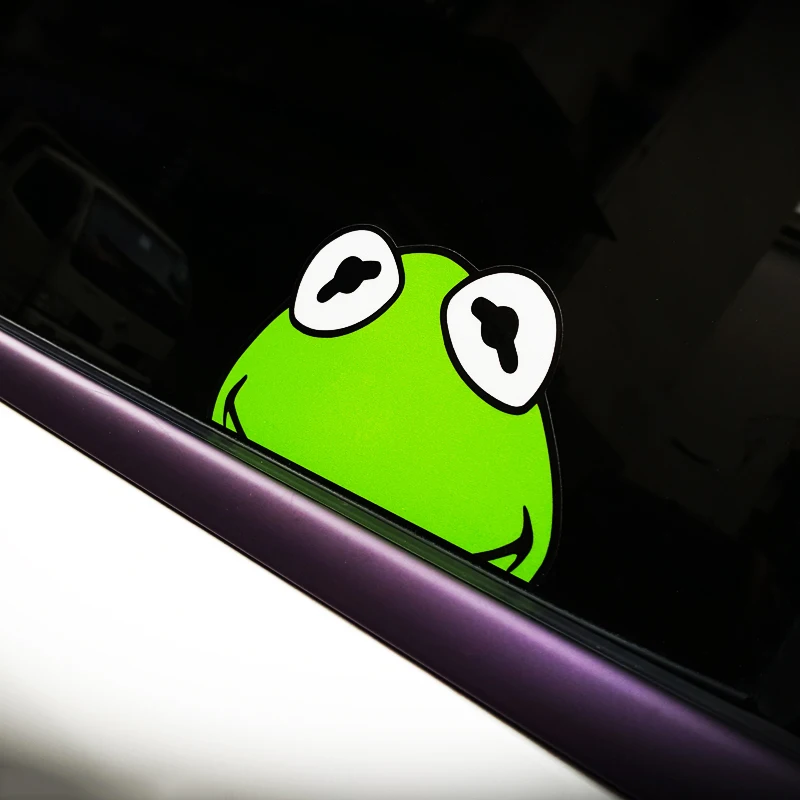 LuLuSticker #045 13x7 см милые Мультяшные лягушки светоотражающие наклейки на боковые