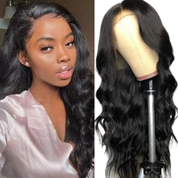 mogolian body wave 13x4 lace front wigs body wave remy human hair wigs pre plucked lace front human hair wigs for black women
