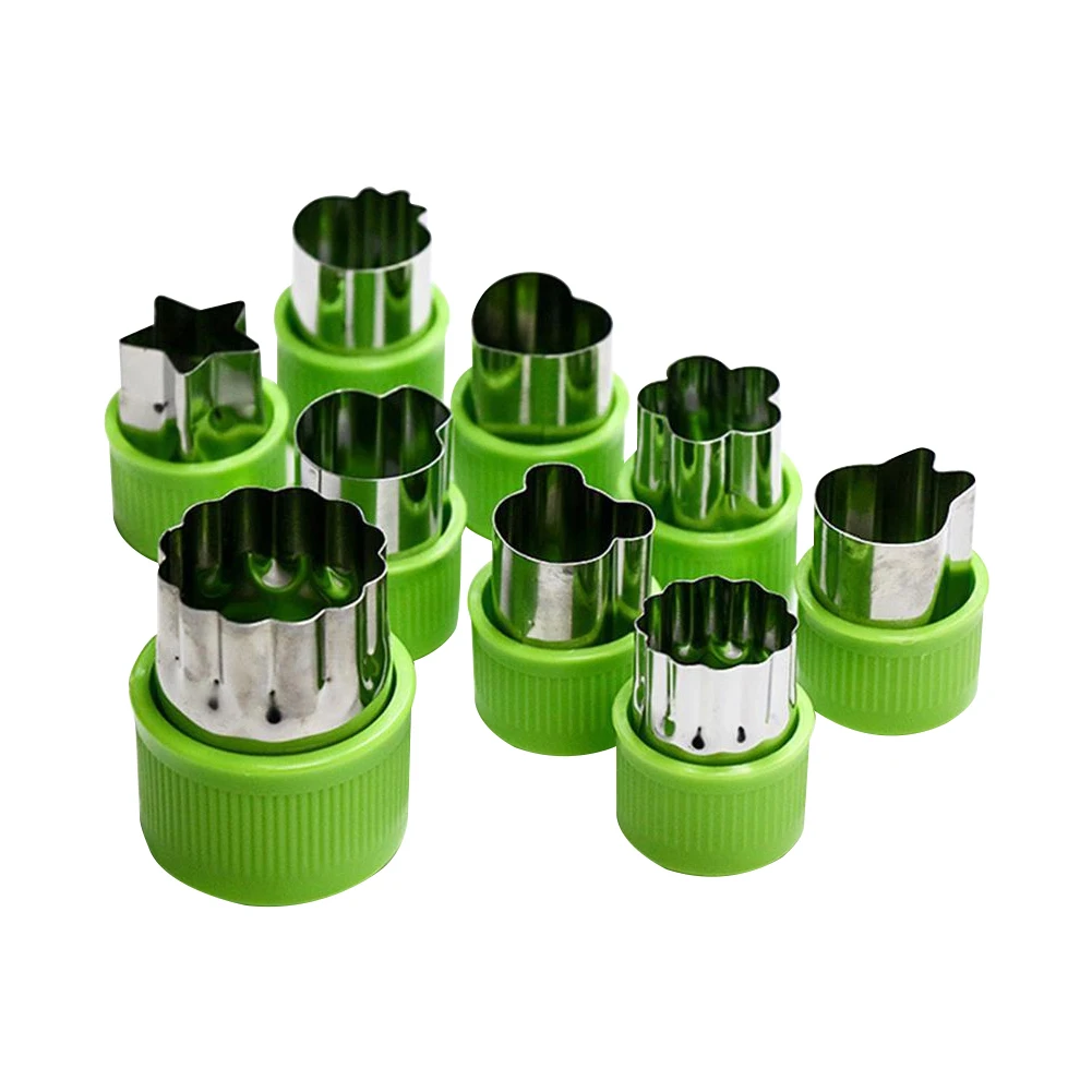 

9 PCS Cookie Cutters Mold Stainless Steel Vegetable Cutter Shapes Set DIY Baking Mould Pasteleriay Reposteria Baking Tools