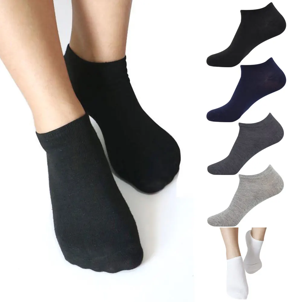 

Unisex Deodorant Sweat Resistant Socks Short Tube Men Women Solid Color Casual Sports Socks Soft Comfortable Socks