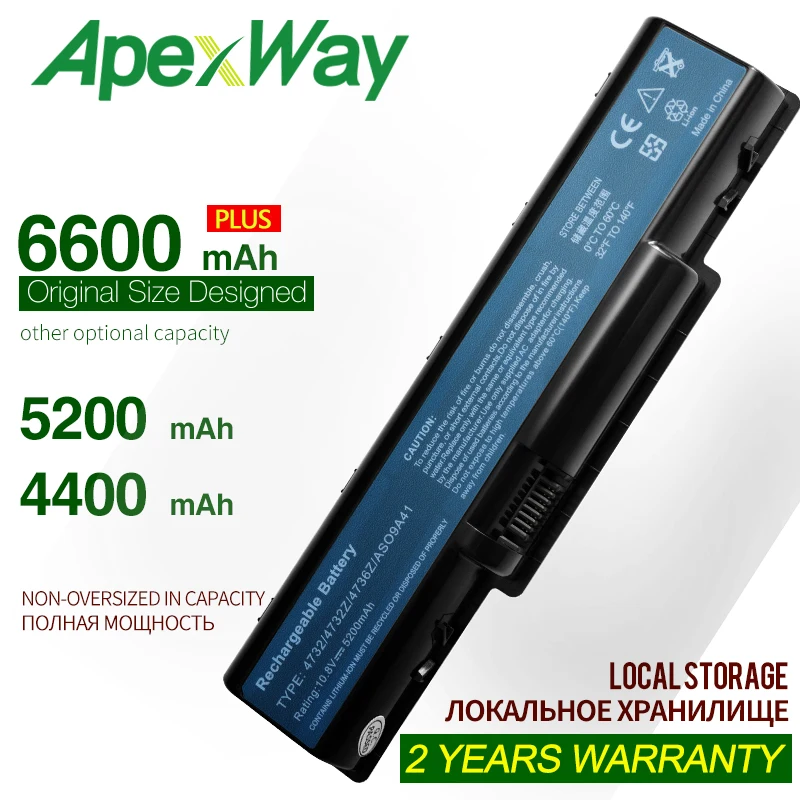 ApexWay Новый аккумулятор для ноутбука ACER AS09A31 AS09A41 AS09A51 AS09A61 AS09A71 AS09A73 AS09A75 AS09A90 AS09A56 5732