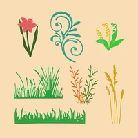 grass cutting dies 2021 new for scrapbooking stencil dies diy mold album paper cards decorative crafts embossing making template