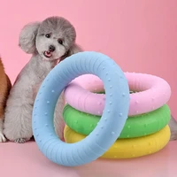 dog biting toy tpr milk scented foaming circle molar teeth cleaning pet supplies