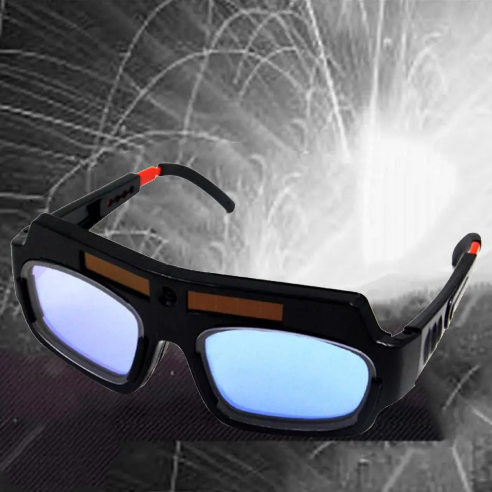 

Solar Automatic Dual Frequency Dimming Welding Glasses Anti-Glare Goggles Argon Arc Welding Glasses Integrated Lens