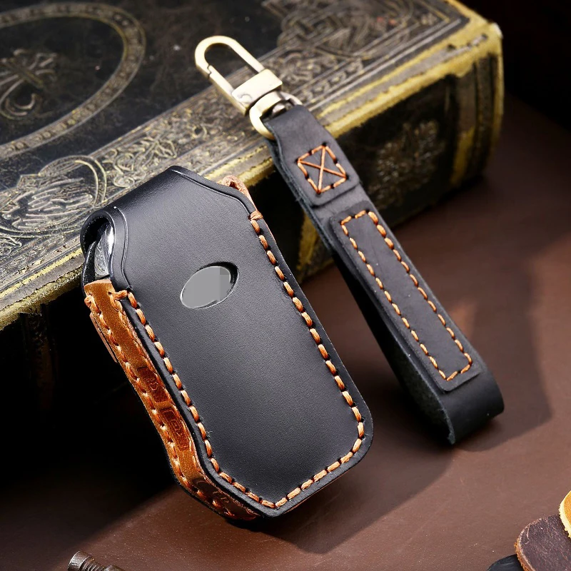 

Кожаный чехол Crazy Horse для Kia Sportage Ceed Sorento Soul K3 Cerato Forte 2018 2019 2020