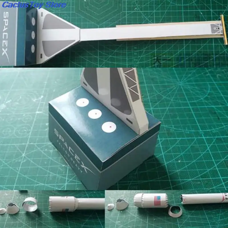 42 см 1:160 Spacex Falcon Heavy-duty Rocket 3D бумажная модель сделай сам космический игрушечный