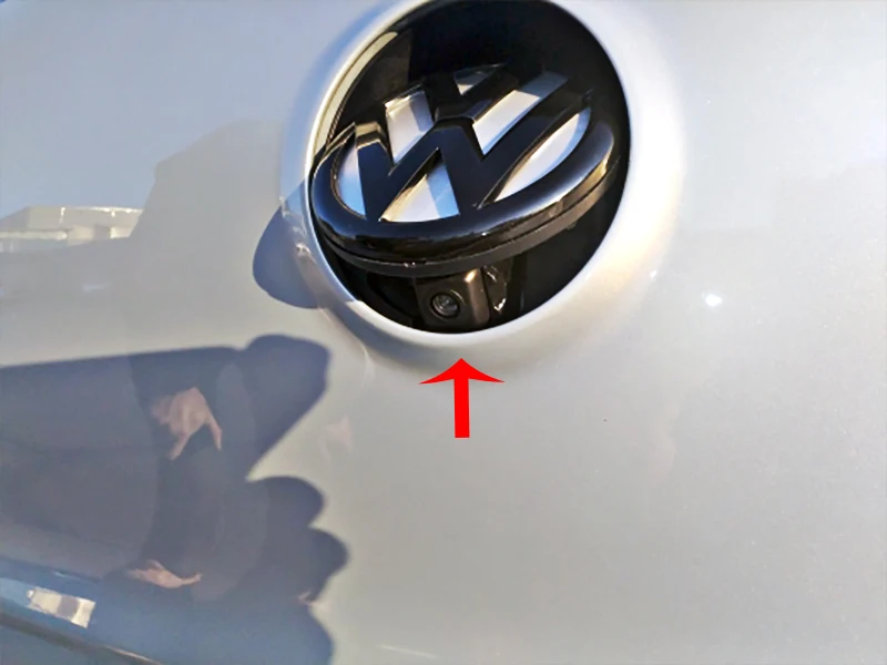 Для Volkswagen значок Логотип Смарт Флип задний багажник Ручка камера для VW Golf 5 6 Passat cc B6 B7 Magotan Beetle динамическая траектория