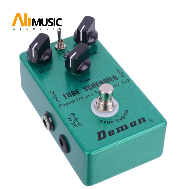 Демоническая педаль TS9 и TS808 трубчатый экран 2 в 1 Overdrive Pro Vintage True Buypass для гитары |