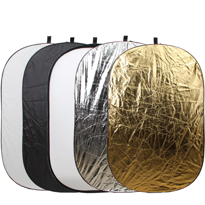 

90x120 cm (35"x47") PRO 5-in-1 Portable Foldable Studio Photo Collapsible Multi-Disc Light Photographic Lighting Reflector