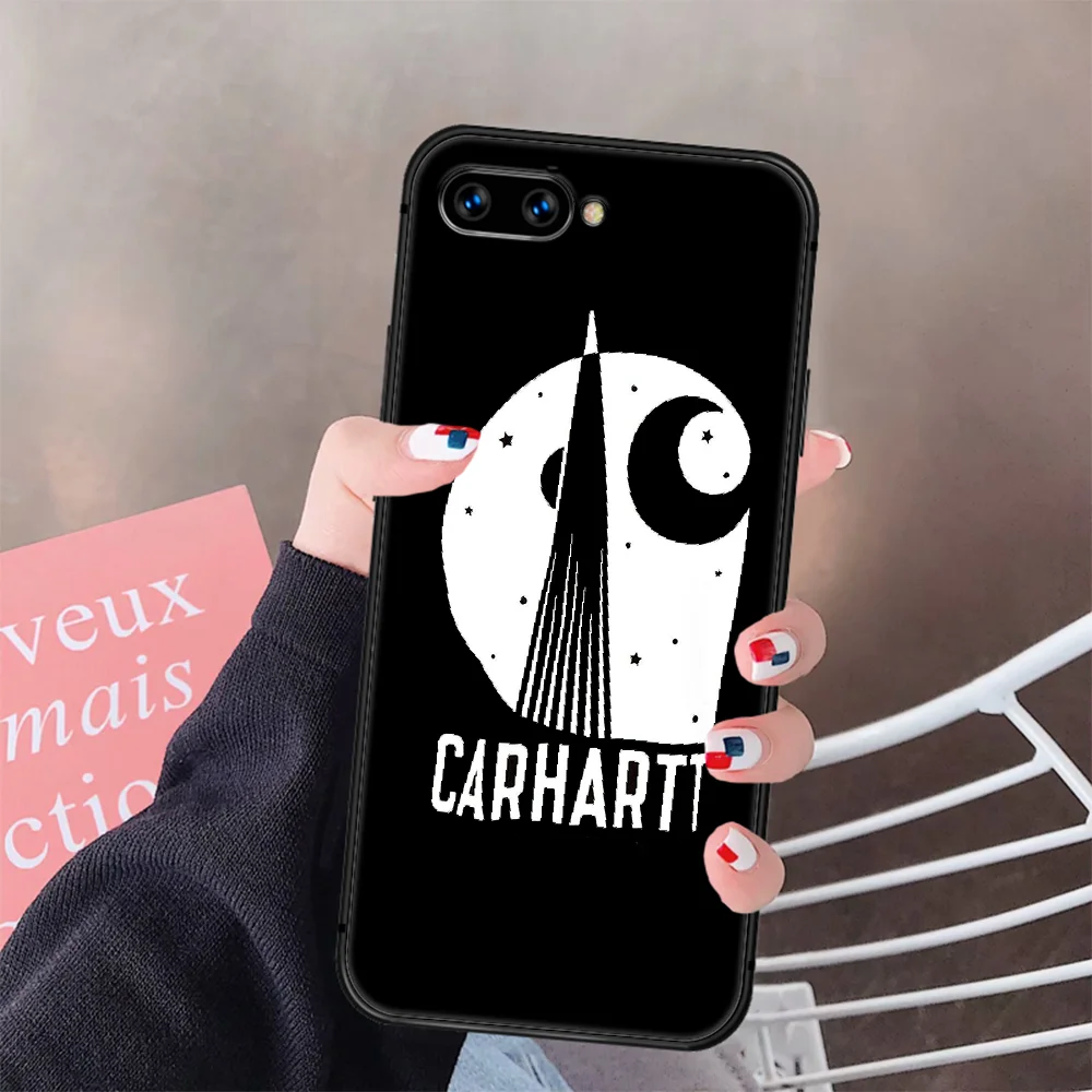 

Fashion Brand Carhartts Phone Case Cover Hull For HUAWEI Honor 8 8c 8a 8x 9 9a 9x V10 MATE 10 20 I Lite Pro black Shell Fashion