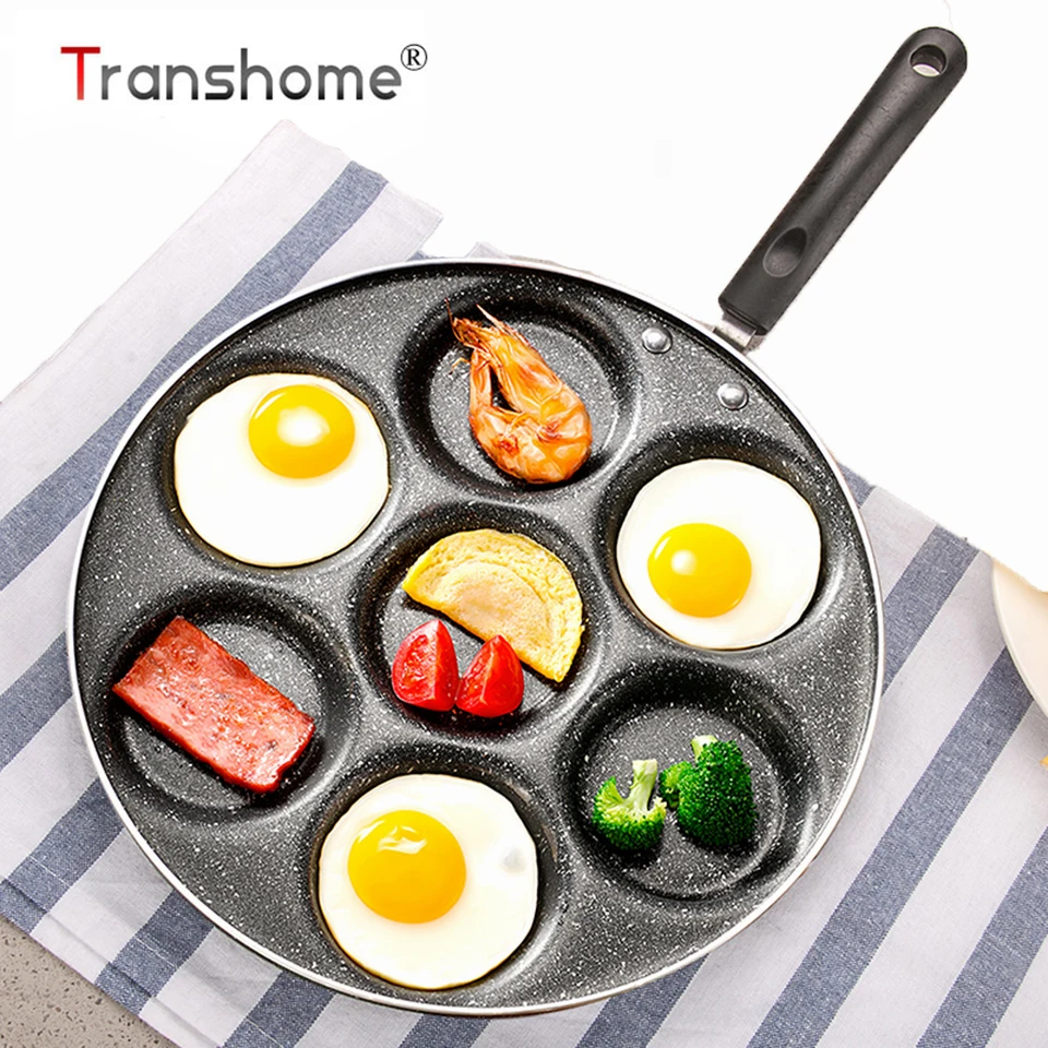 Transhome семь отверстий сковорода из алюминиевого сплава стандартная антипригарная