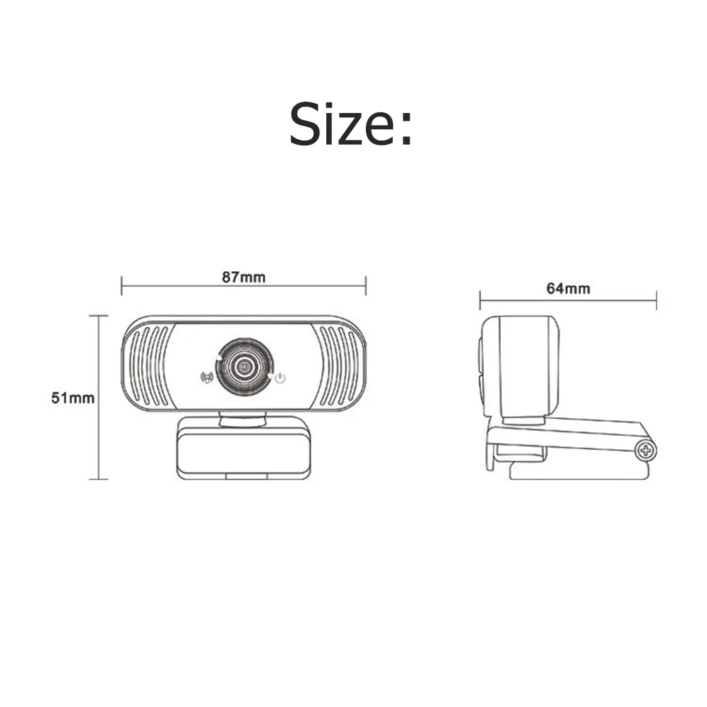 

HD Webcam with Mic 1920 x 1080P USB Driver Free Web Camera for PC Computer Digital USB Video Recorder for Home Office