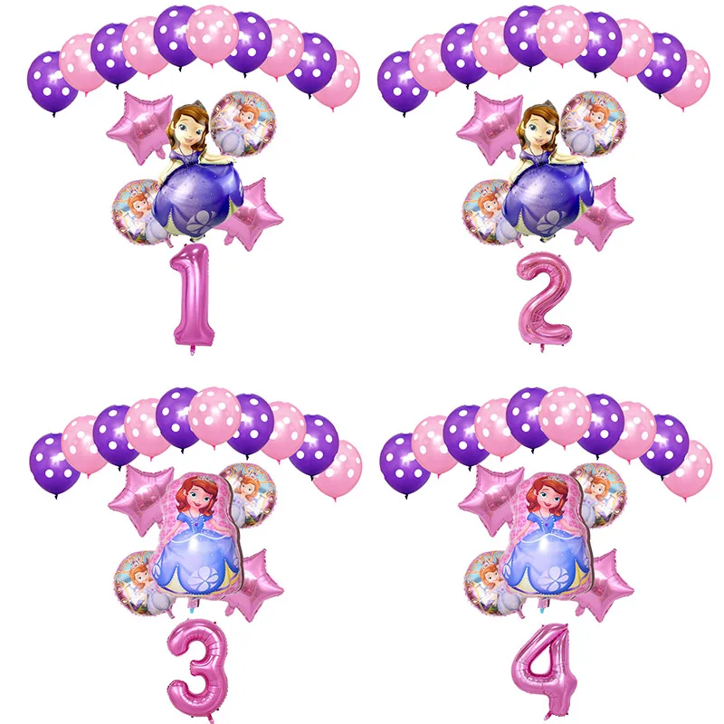 Набор из 16 предметов с изображением принцессы Софии тема для девочек День