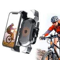 Universal Cycling Phone Holder Clamp Anti-drop Mobile GPS Bracket Bicycle Motorcycle Stand For iPhone Xiaomi Bicycle Accessories