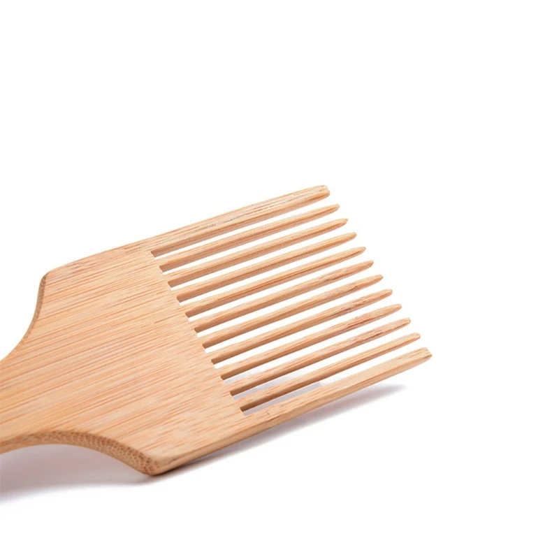 

Wooden Beard Comb Wood Oil Hair Pick Comb Beard Pick Comb Wooden Hair Picks Non-Static Long Tooth Detangling Comb For Women Men