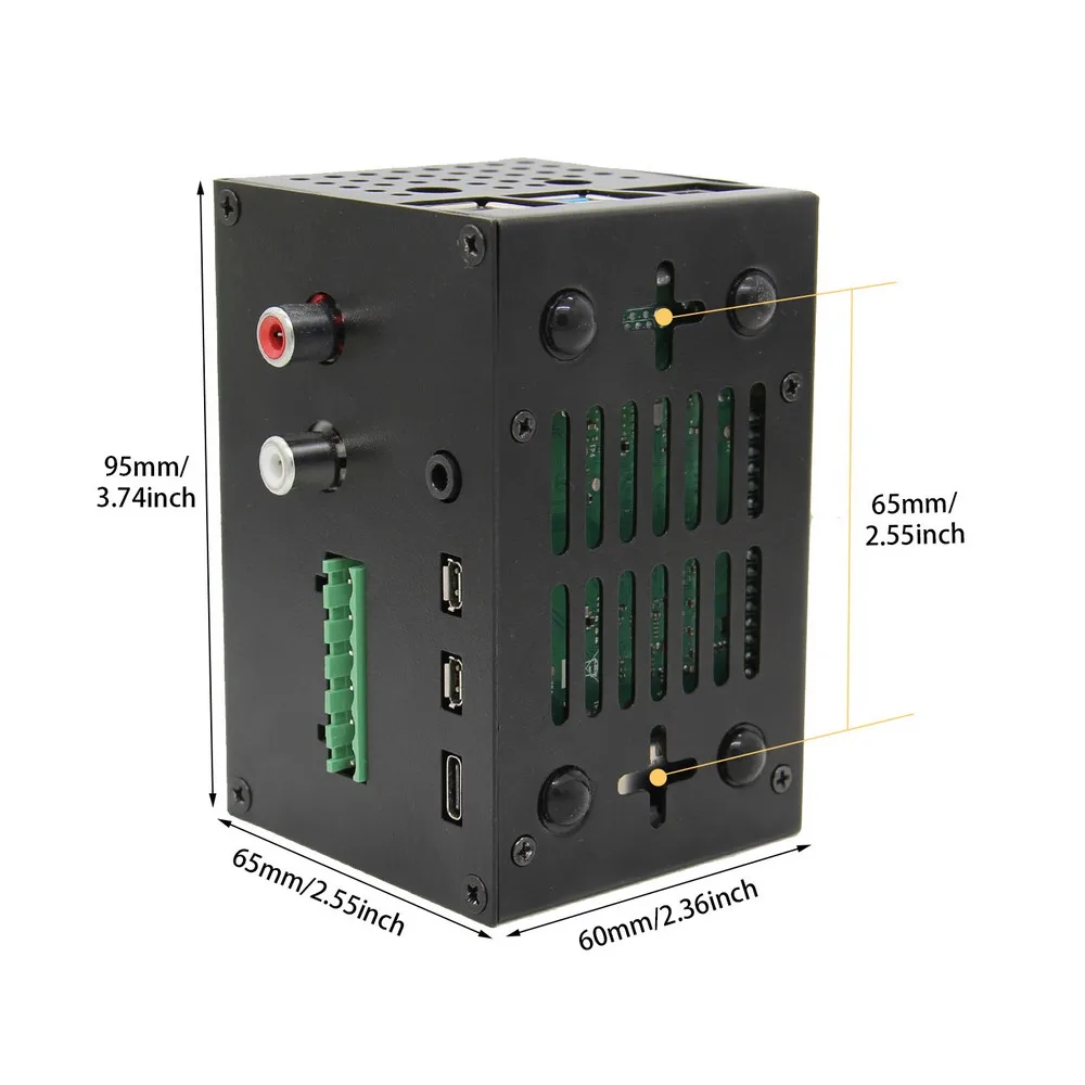 Металлический чехол для Raspberry Pi X400 V3.0 ЦАП AMP Audio плата расширения и только 4 Модель