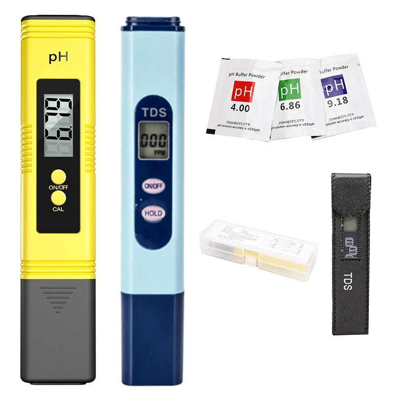 

Digital PH /TDS Meter Pen Tester Accuracy 0.01 Aquarium Pool Water Purity Filter Hydroponic Portable PPM Water Quality Tester