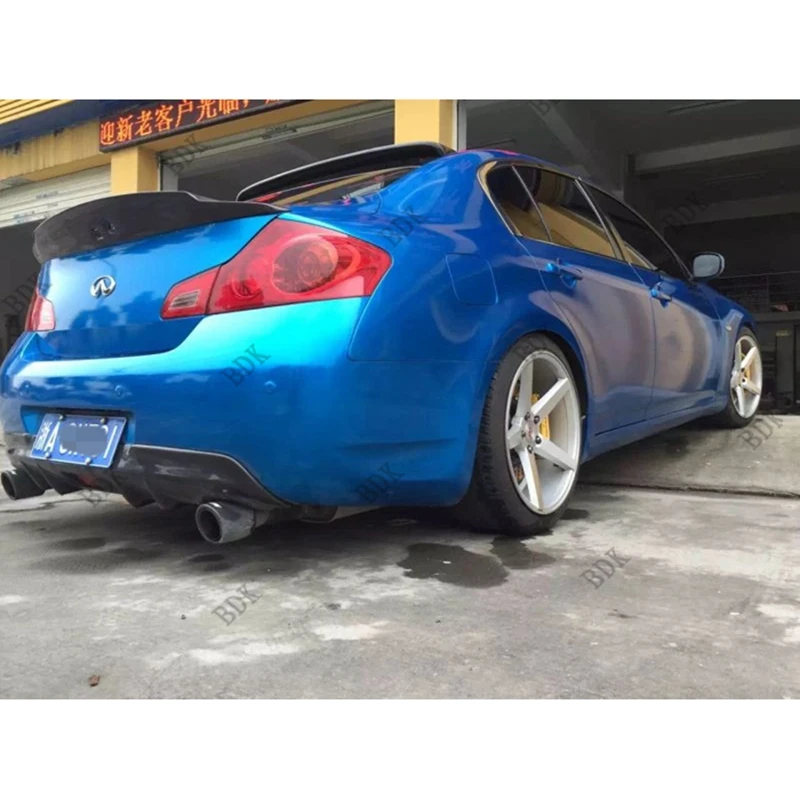 Задний спойлер для багажника из углеродного волокна крыло infiniti G37 G35 G25 седан 4