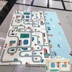 Игровые коврики 200x150x0,5 см, игровые коврики, детское одеяло для ползания, складной детский коврик, водонепроницаемый игровой коврик для малышей
