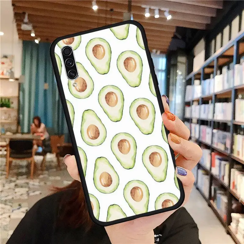 

avocado aesthetic Gteen Fruit Food Phone Case For Samsung galaxy S 21 20 10 8 A 50 21s 51 71 70 40 20 20e note 10 plus Ultra