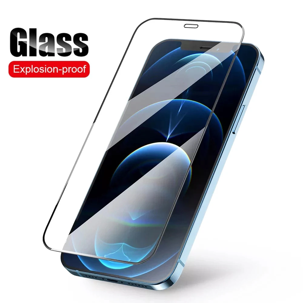 

Защитное стекло для iPhone 13, 12, 11 Pro Max, XR, SE, Защита экрана для iPhone 13, 12, 11 Pro, XS Max, X, 7, 8, 6, закаленное стекло