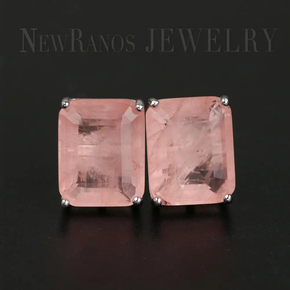 Серьги-гвоздики Newranos из сплава с камнем Геометрические Квадратные серьги