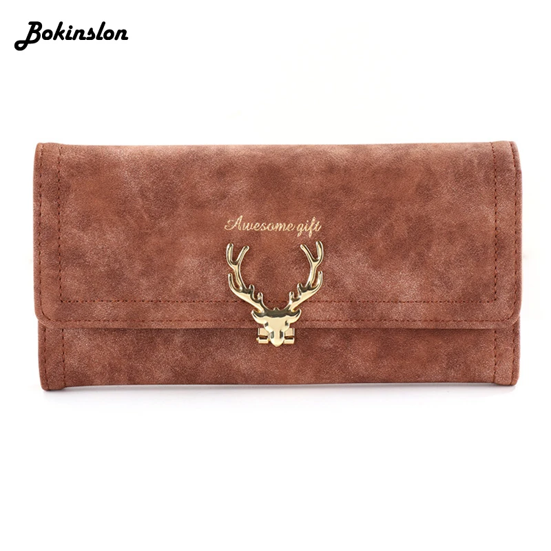 Bokinslon женский кошелек из искусственной кожи на каждый день длинный модный
