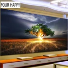 5D DIY наборы для алмазной живописи, круглая алмазная живопись, алмазная вышивка крестиком, светящееся дерево