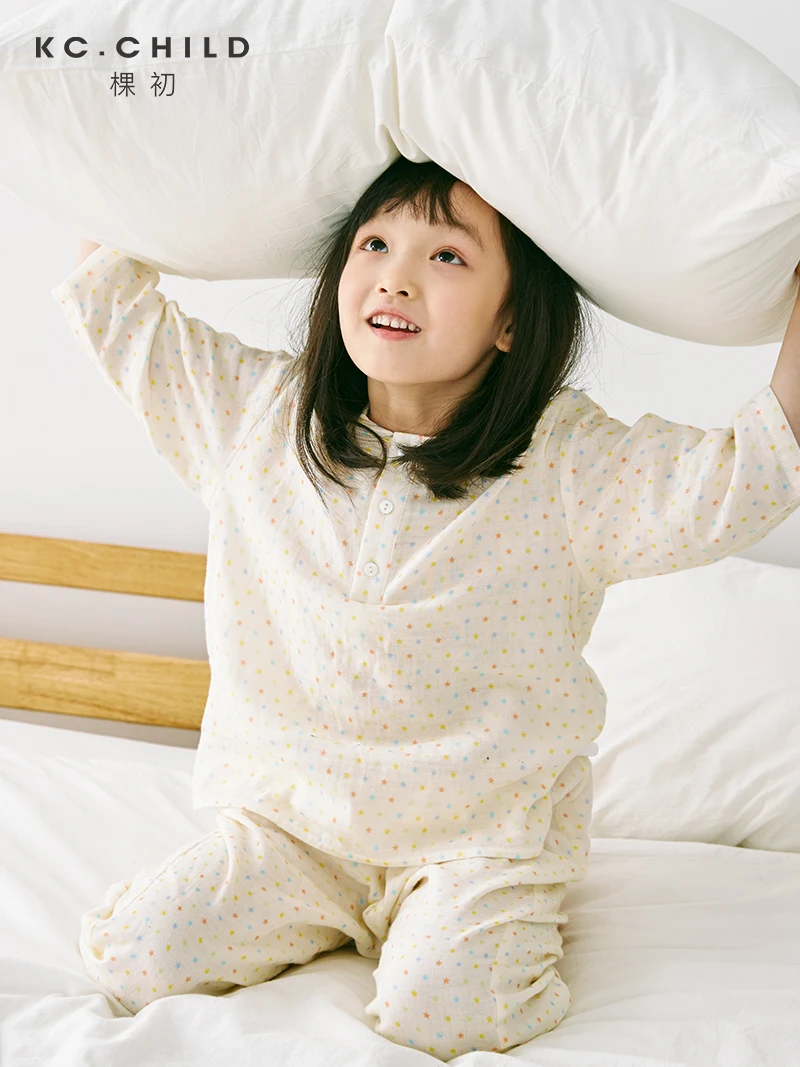 KC.Child 2020 последняя детская пижама звездное небо милый стиль рукав 3/4 Детская