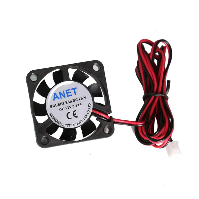

12V DC Cooling Fan 40x40x10mm 2 Wire Model 4010S for 3D Printer CPU GPU Extruder