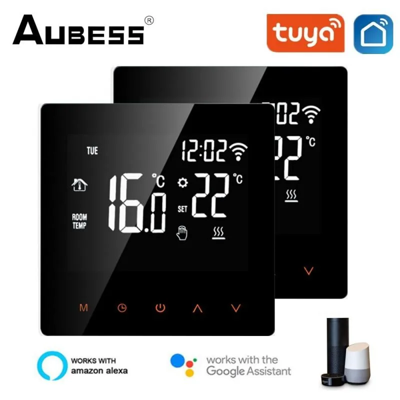 

Умный термостат Aubess Tuya с поддержкой Wi-Fi и пультом ДУ