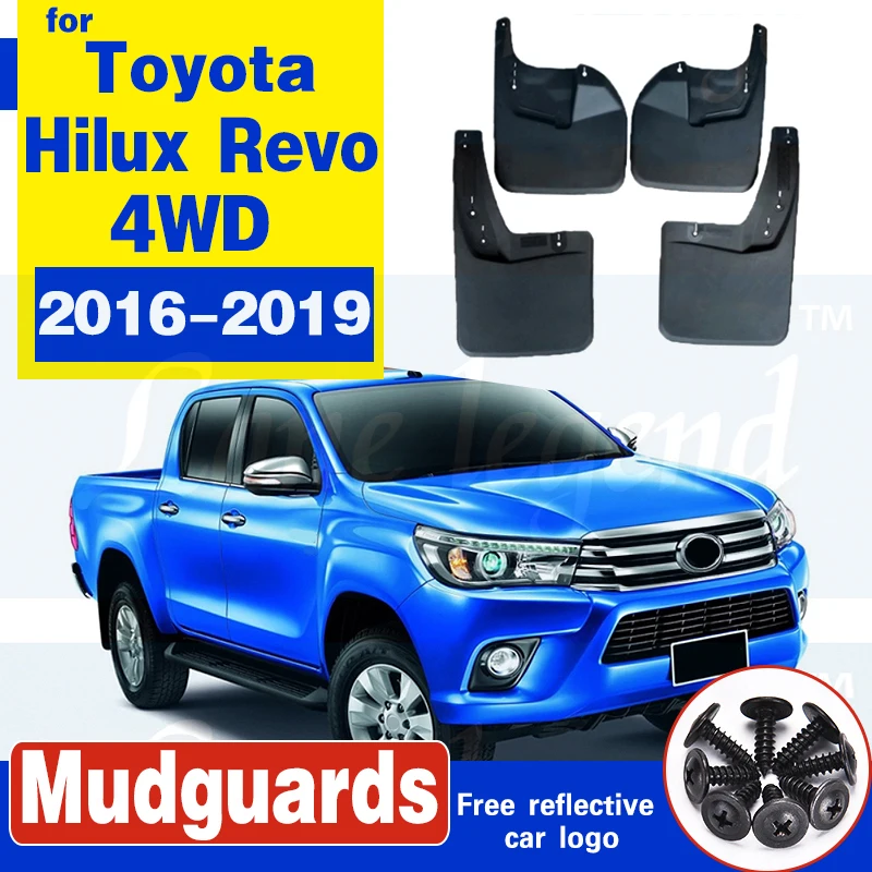 Автомобильные аксессуары литые Брызговики для Toyota Hilux revo 4WD 2016 2017 2018 2019 передние и