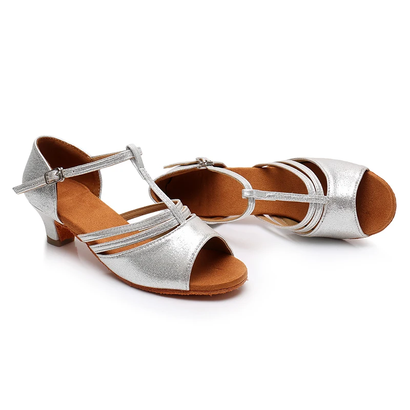 HROYL Ballroom Shoes Dance-Shoes Latin Dance Shoes Soft  Women Ladies Girls Tango Jazz Dance Shoes Salsa Sandal Dropshipping