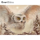 EverShine 5D алмазная вышивка полная выкладка совы алмазная мозаика животное картины стразами декор для дома