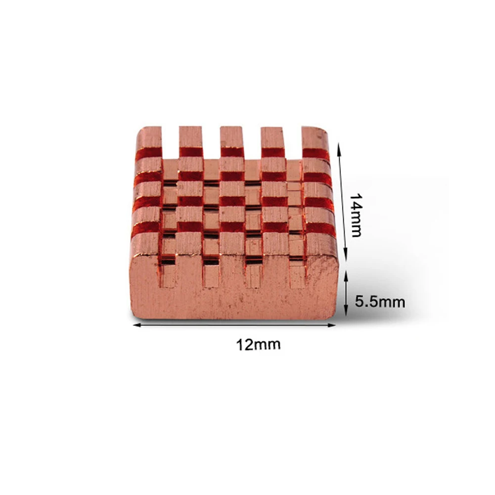 Радиатор памяти для компьютера 8 шт./компл. из чистой меди Для DDR DDR2 DDR3 RHS03|Кулеры и