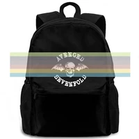 authentic avenged sevenfold band classic deathbat logo new print women men backpack laptop travel school adult student