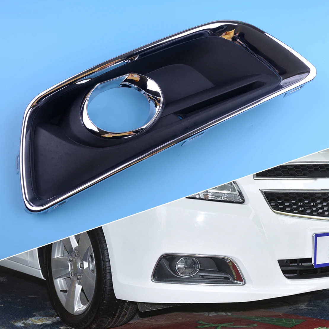 beler ABS Front Right Fog Lamp Light Cover Bezel GM1039136 Fit for Chevy Malibu 2012 2013