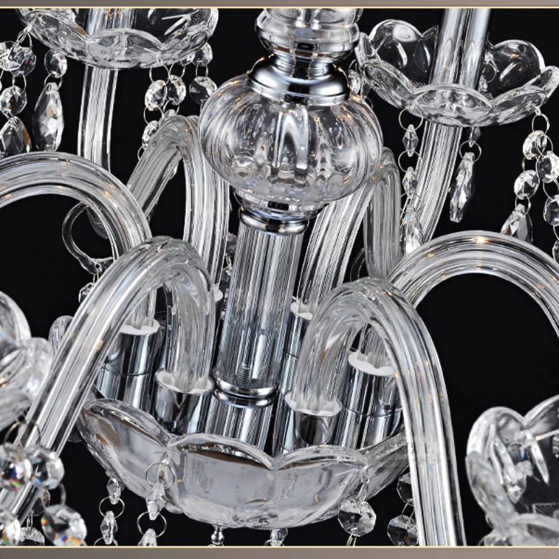 Современная Большая Хрустальная люстра Роскошная обувь с украшением в виде