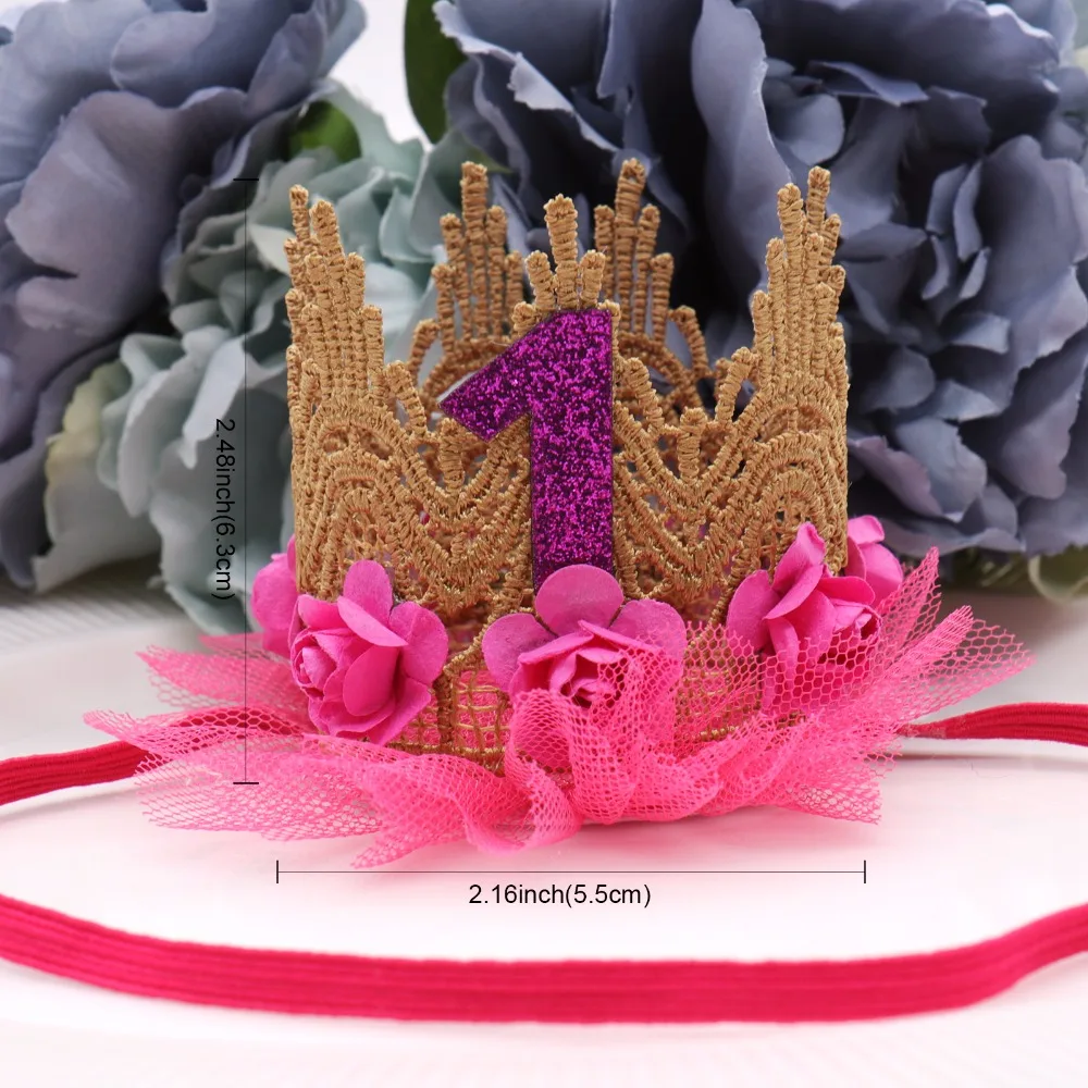 Новинка корона повязка на голову с цветочным кружевом Золотая тиара для