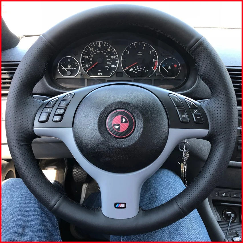MEWANT для BMW E46 E39 330i 540i 525i 530i 330Ci M3 2001 2003 искусственная кожа аксессуары|car steering wheel