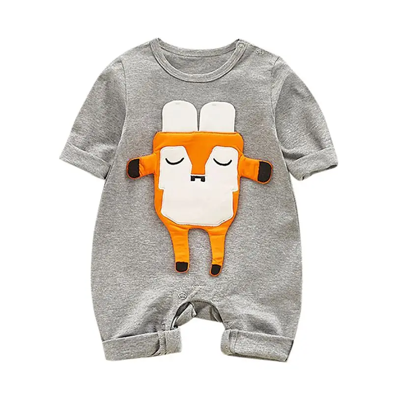 Новые осенние мягкие комбинезоны из хлопка для маленьких мальчиков и девочек